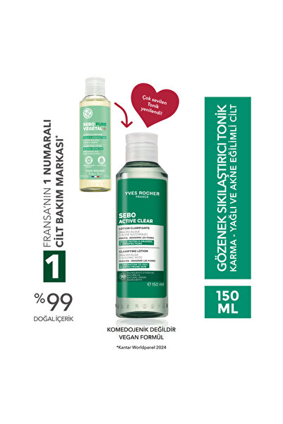Yves Rocher Gözenek Sıkılaştırıcı Tonik-Süksinik Asit&Çinko-Sebo Active Clear...