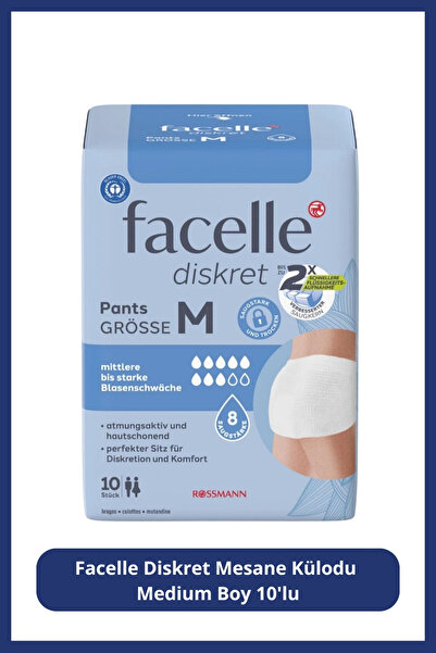 Facelle Medium Size Discret Bladder Panties 10 Pieces