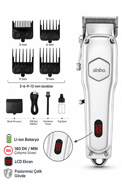 Sinbo SHC-1905 Şarjlı Saç Kesme Makinesi