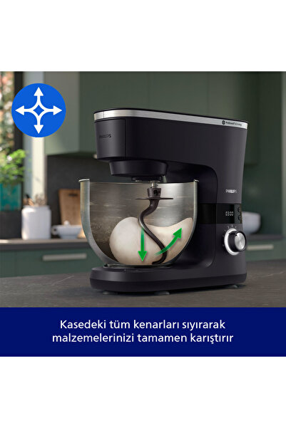 Philips 7000 Serisi Mutfak Şefi, 5.5 L Hazne, 1000 W, Akıllı Zamanlayıcı, ProKnead Teknolojisi, HR7962/21