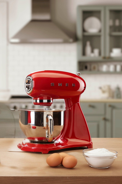 SMEG 50's Style Retro 4.8 Litre Kırmızı Stand Mikser Smf03rdeu