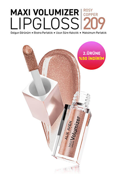 Alix Avien Maxivolumizer Lipgloss 209 - Rosy Copper - Kalıcı ve Nemlendirici ...