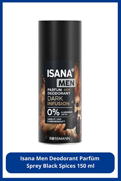 ISANA MEN Deodorant Parfüm Sprey Black Spices 150 ml