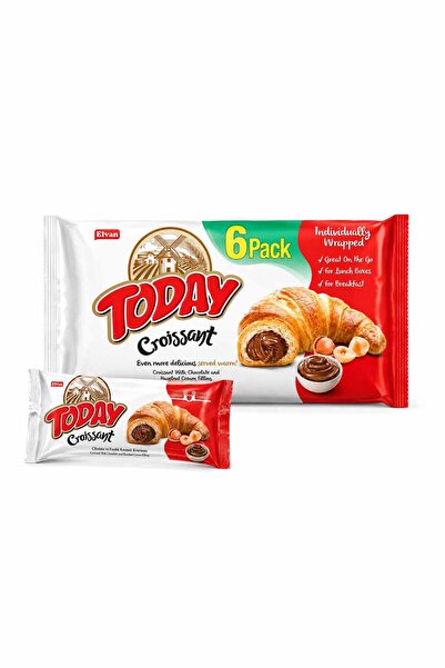 Elvan Today Kruvasan Çikolatalı 40 Gr. 6 Adet (1 Kutu)