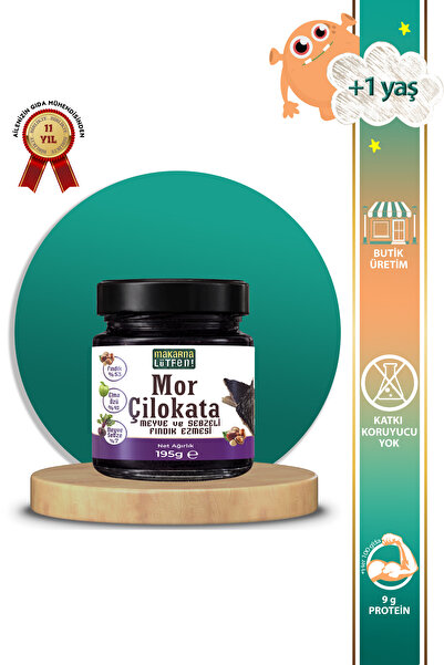Makarna Lütfen Mor Çilokata (ANTOSİYONİNLİ FINDIK KREMASI-195 GRAM)