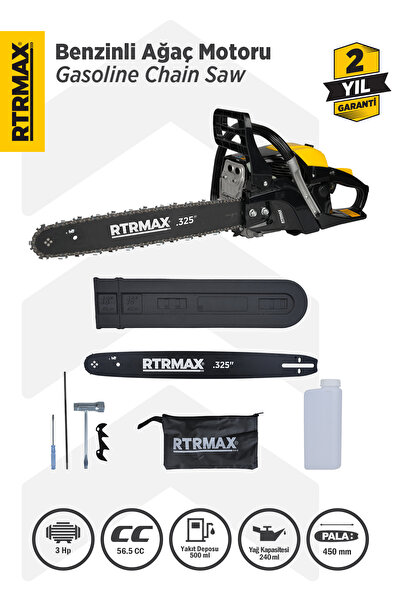 Rtrmax Rtm960 3 Hp 45cm Pala Motorlu Testere