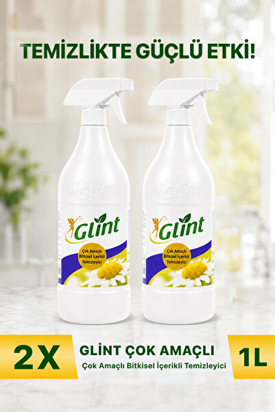 GLİNT Glint Çok Amaçlı Temizleyici 2x1 Litre Bitkisel İçerikli 2’li Ekonomik ...