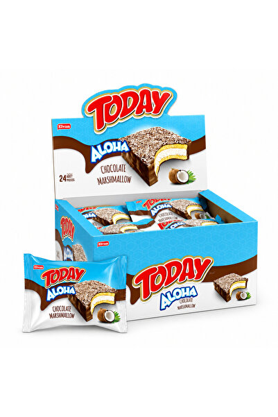 Elvan Aloha Hindistan Cevizli Marshmallowlu 35 Gr 24 Adet (1 Kutu)