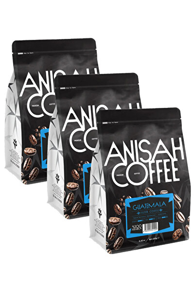 Anisah Coffee Guatemala Filtre Kahve | 3x250gr | Medium Roast | %100 Arabica