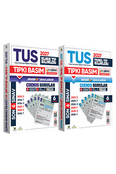 İnformal Yayınları 2027 TUS Temel&Klinik Tıp Bilimleri ÖSYM Çıkmış Soru Tıpkı...