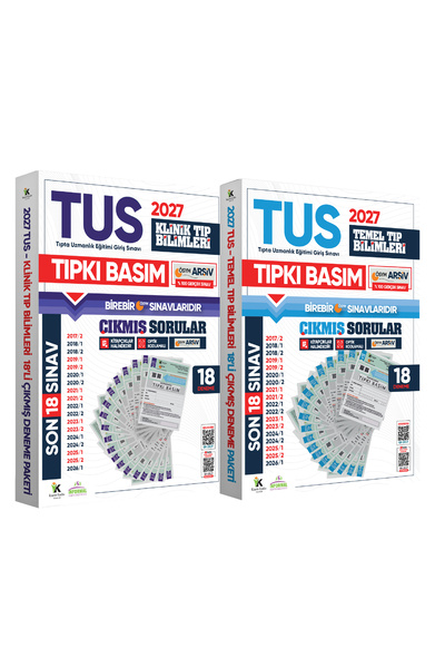 İnformal Yayınları 2027 TUS Temel&Klinik Tıp Bilimleri ÖSYM Çıkmış Soru Tıpkı...