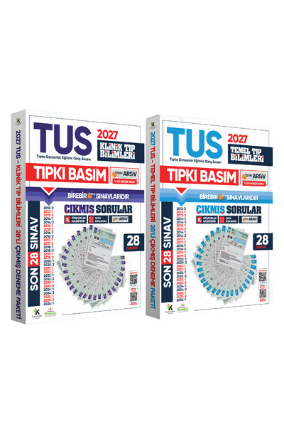 İnformal Yayınları 2027 TUS Temel&Klinik Tıp Bilimleri ÖSYM Çıkmış Soru Tıpkı...