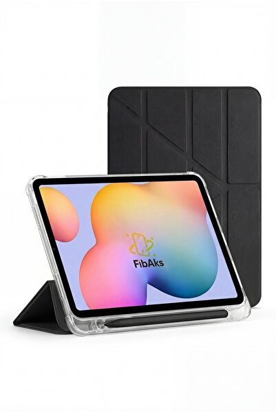 Fibaks Samsung Galaxy Tab A8 10.5 Sm-x200 2021 Kapak Kalem Bölmeli Arkası Yum...