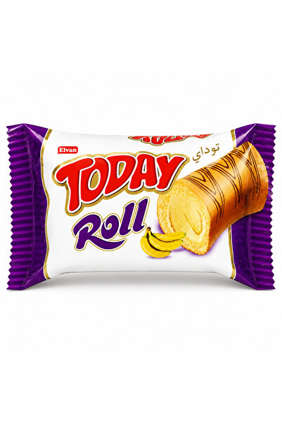 Elvan Today Swiss Roll Muz Kremalı Kek 35 Gr 24 Adet (1 Kutu)