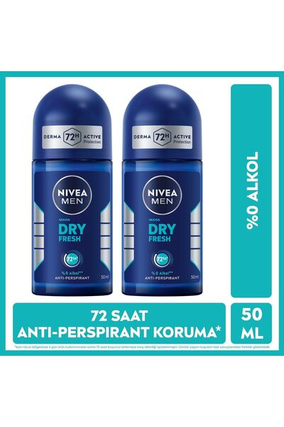 NIVEA Men Dry Fresh Deodorant Roll-on 50 ml 2'li