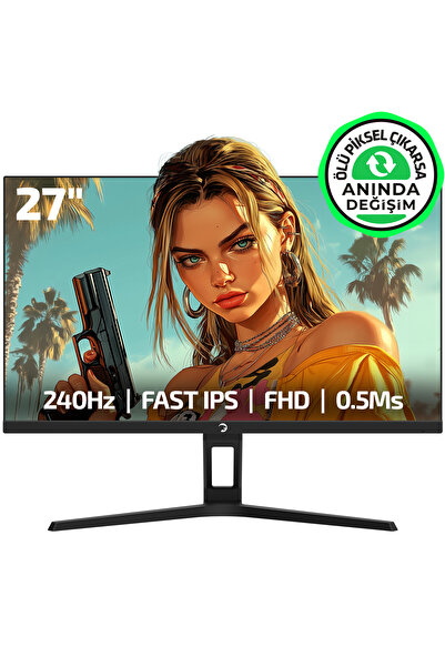 GamePower Kaze T20 27" 240Hz 0.5ms FHD Fast IPS 2x2W Speaker Gaming Monitör (...
