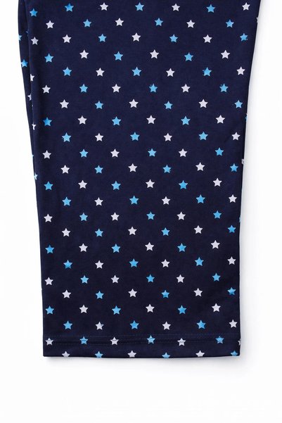 Made By me Yumuşacık Doku Büyük Beden Yıldız Desenli Lacivert Pijama Altı – Esnek Bel, Rahat Kalıp, (1XL-5XL)