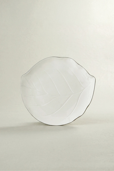 Karaca X Müge Anlı Pasta Tabağı Gümüş 21 Cm