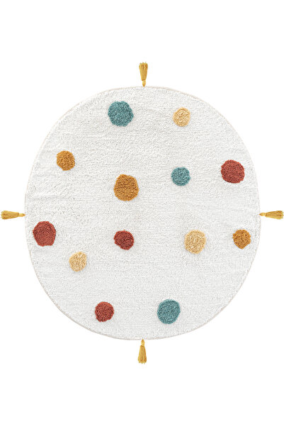 Cool Halı Cool Cotton CCN 06 Multi Yıkanabilir Kaymaz Tabanlı Naturel Pamuk D...