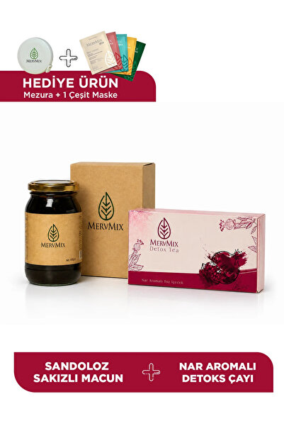 MervMix Sandoloz Sakızlı Macun Ve Narlı Bitkisel Çay