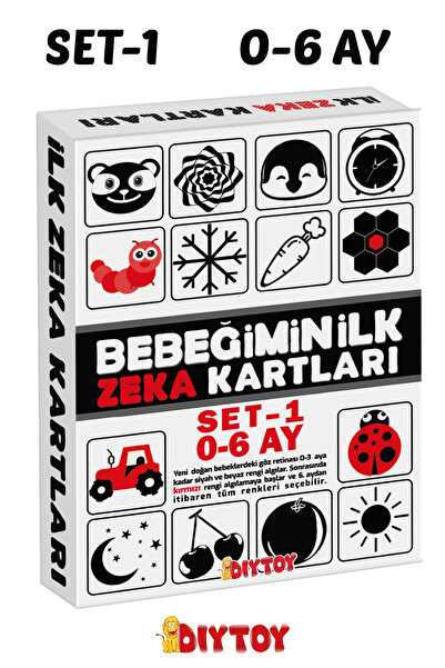 Diytoy Bebeğimin İlk Zeka Kartları 0-6 Ay