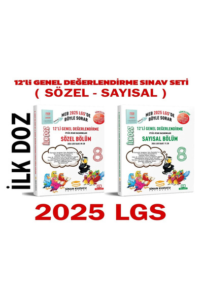 SİNAN KUZUCU YAYINLARI Sinan kuzu 2025 LGS İlk Doz 12 Li Genel Değerlendirme ...