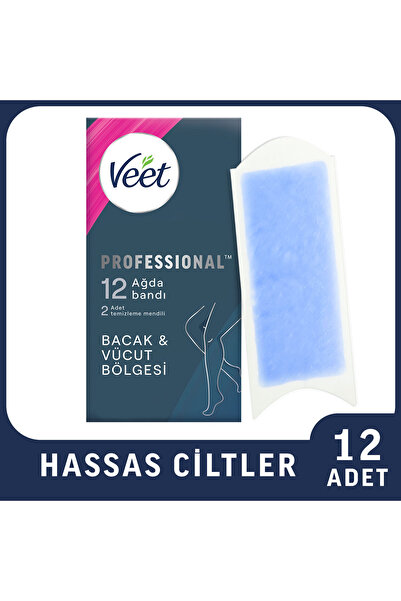 Veet Sır Ağda Bandı 12 Lİ Hassas Profesyonel