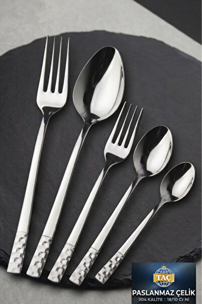 Taç Felina Ela 60 Piece 12 Person Cutlery Set 18/10 Stainless Steel 304 Quality
