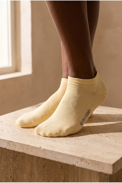 Katia&Bony Unisex Step Çorap Hardal