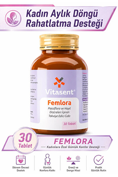 VİTASENT Femlora — Regl Dönemi Konforu İçin Destekleyici Takviye