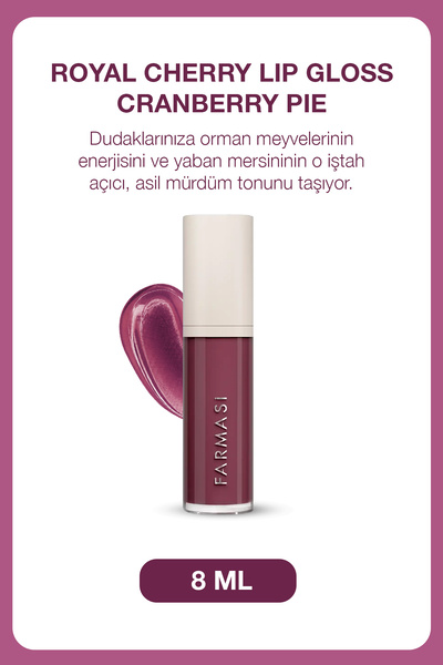 Farmasi Royal Cherry Yüksek Pigmentli & Nemlendirici Lip Gloss Cranberry Pie
