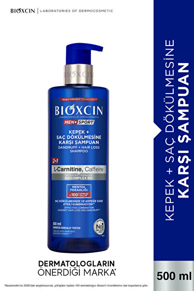 Bioxcin Anti-Dandruff Hair Loss Shampoo 500ml - L-Carnitine, Caffeine, Biocom...