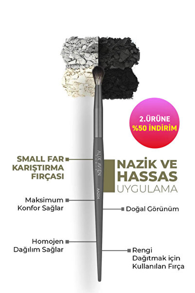 Alix Avien Küçük Karıştırma Fırçası - Small Blending Brush AA204