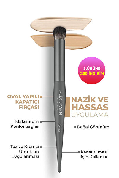 Alix Avien Oval Yapılı Kapatıcı Fırçası - Round Brush AA142