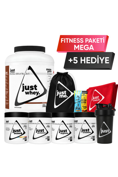 Just Nutrition Fitness Paketi - Mega + 5 Hediye (Protein Tozu + Bcaa + Glutam...