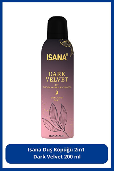ISANA Duş Köpüğü 2in1 Dark Velvet 200 ml