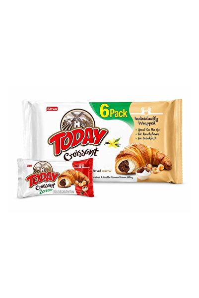 Elvan Today Kruvasan Çikolata Vanilyalı 40 Gr. 6 Adet (1 Kutu)