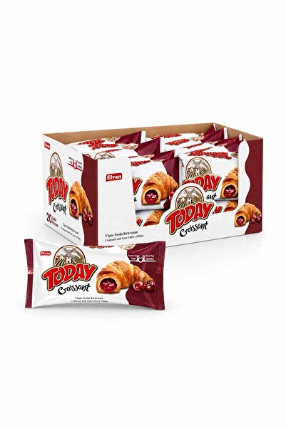 Elvan Today Kruvasan Vişneli 40 Gr. 20 Adet (1 Kutu)