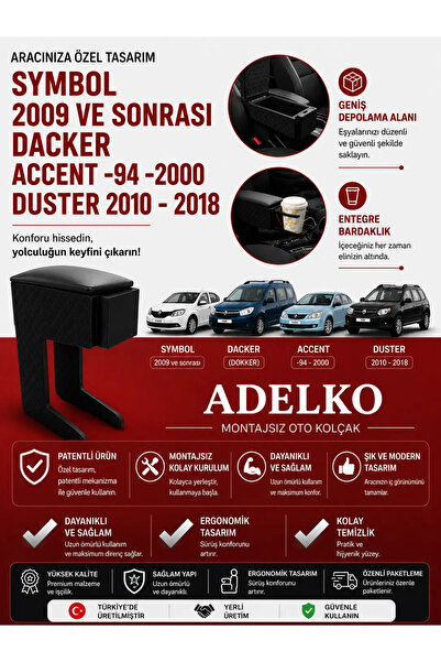 adelko Symbol 2009 ve sonrası - Dacker - Accent 94-2000 - Duster 2010-2018 Uy...