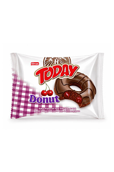 Elvan Today Donut Kek Vişneli 35 gr 1 Adet