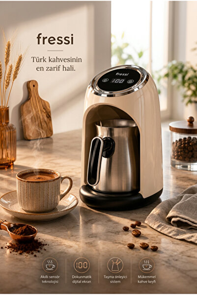 Fressi 4 Fincan Kapasiteli 500W Siyah Türk Kahve Makinesi FR-TK302