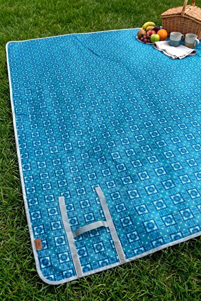 HAMUR Sıvı Geçirmez Katlanabilir 150x175 cm Bahçe Park Piknik Örtüsü Kamp Pla...