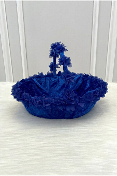ZEYMERADE Saks Blue Bridal Henna Night Basket, Wedding, Circumcision, Marriag...