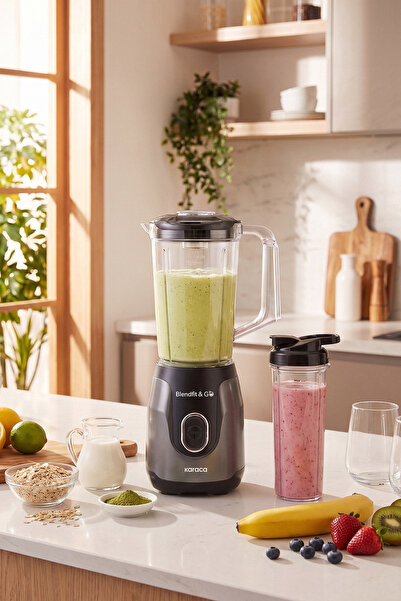 Karaca Blendfit Go Personal Kişisel Smoothie Blender Set - 550 W