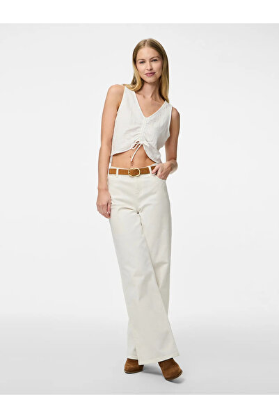 PIECES PCSASTINA SL CROPPED TOP WVN MSA BC