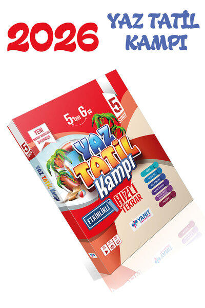 Yanıt Yayınları 5. Sınıftan 6. Sınıfa Geçenlere Tüm Dersler Yaz Tatil Kampı