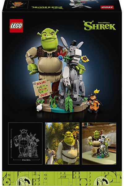 LEGO ® Shrek: Şrek, Eşek ve Çizmeli Kedi 72423 - 18+ Yaratıcı Model Yapım Seti (1403 Parça)
