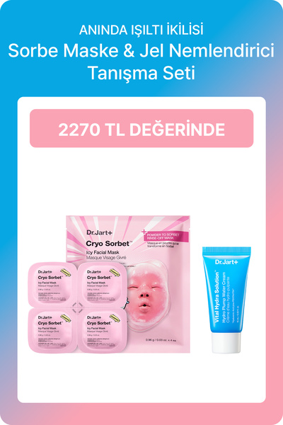 Dr.Jart+ Anında Işıltı İkilisi | Cryo Sorbe Maske + VHS Nemlendirici Krem 15ml