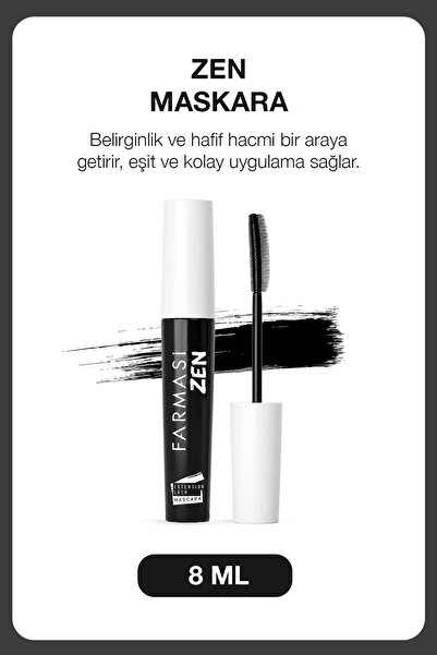 Farmasi Zen Extension Lash Belirgin ve Hacim Etkili Maskara | Ultra Siyah