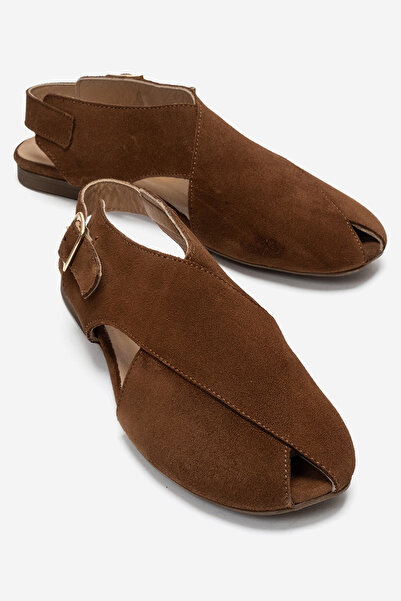LuviShoes Γυναικεία σανδάλια MONARO από γνήσιο δέρμα σουέντ